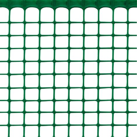TENAX Quadra 20 Verde 1,00 x 50 m, Rete Protettiva in Plastica per Cancelli, Recinzioni e Balconi (1/3)