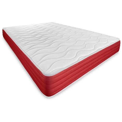 DUÉRMETE ONLINE Materasso viscoelastico Lite reversibile Solido e confortevole Molto traspirante Lato Inverno/Estate, Bianco, 140 x 190 cm (1/5)