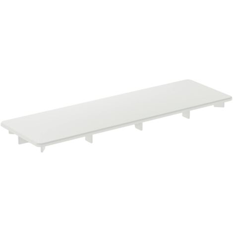 Ideal Standard - Ultra Flat New, Copripiletta in finitura per piatto doccia, Tappo scarico doccia originale, Bianco seta