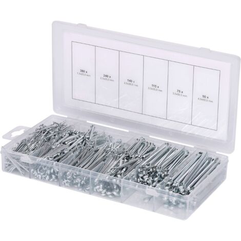 KS Tools 970.0330 Assortimento di coppiglie, 1000 pz