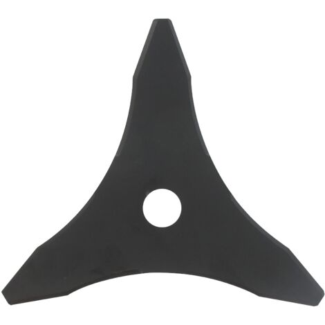 Greenstar Acciaio legato 23265 lama per decespugliatore a tre denti, taglio 255 mm, foro 25,4 mm, spessore 3 mm (1/2)