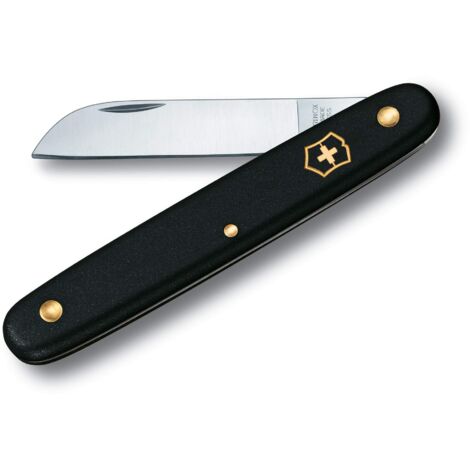 Victorinox, Coltello per fioristi, Professionale, per Vivai e Giardinieri, Svizzero, Poliammide, Nero, Lama, Dritta (1/5)