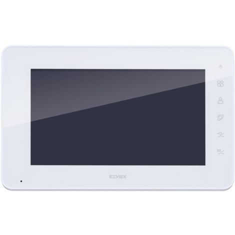 Vimar K42932 Monitor supplementare con tastiera capacitiva vivavoce a colori LCD 7" per kit videocitofonico, alimentatore 40103, completo di staffe per fissaggio