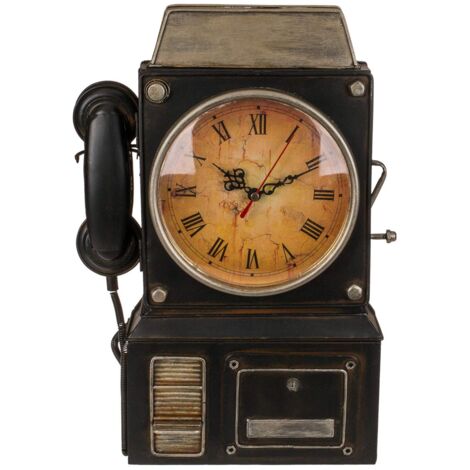 Out of the blue Portachiavi in Metallo, Telefono con Orologio, Multicolor, ca. 26 x 35,5 cm (1/4)