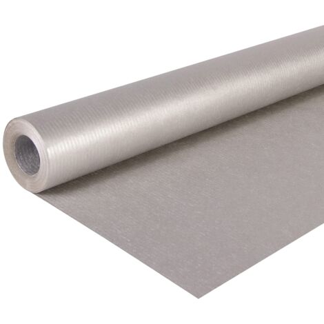 Clairefontaine 195776C - Un rotolo di carta Kraft vergine - COLORE: Argento- MISURE: 10x0,70m - 65g - carta da regalo, Fai da te, Artigianato (1/5)