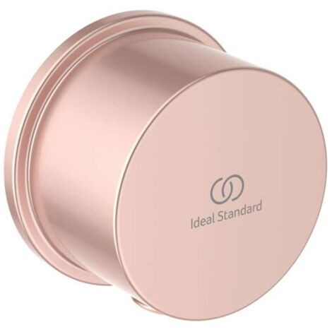 Ideal Standard - Idealrain, Gomito a parete per tubo doccia, Raccordo erogante per attacco flessibile doccia, Rosé