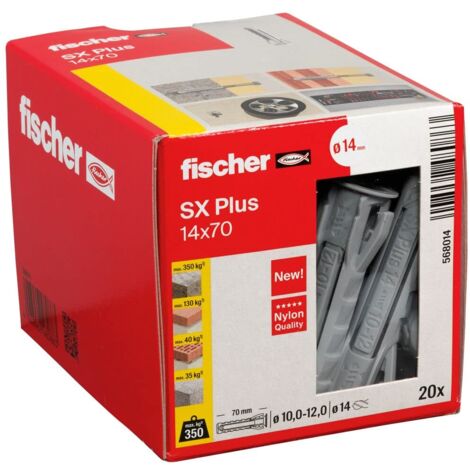 Fischer SX PLUS Tassello ad Espansione Nylon 70 mm 14 mm