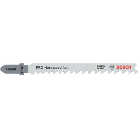 Bosch Professional 25 x Lame per seghetto alternativo T 144 DF Speed for Hard Wood (per Legno duro, straight cut, accessorio Seghetto alternativo)