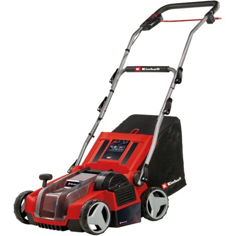 Einhell Ventilatore a batteria GE-SA 36/35 Li-Solo Power X-Change (Li-Ion, 36 V, motore brushless, rullo 35 cm, sacco di raccolta da 28 l, profondità di lavoro regolabile, senza batteria)