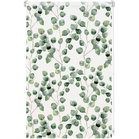 GARDINIA Tenda a rullo Digiprint, Isabella, Fissaggio a incastro, Stampa digitale, Opaca, Incl. materiale di montaggio, Bianco/Fantasia, 70 x 150 cm (LxH) (1/5)