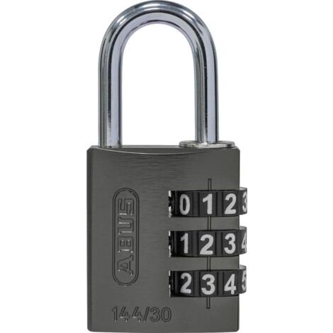 Kasp K10530YELD Lucchetto A Combinazione In Alluminio Anodizzato – 30 Mm, Giallo, Con Arco In Acciaio E Cifre Reimpostabili