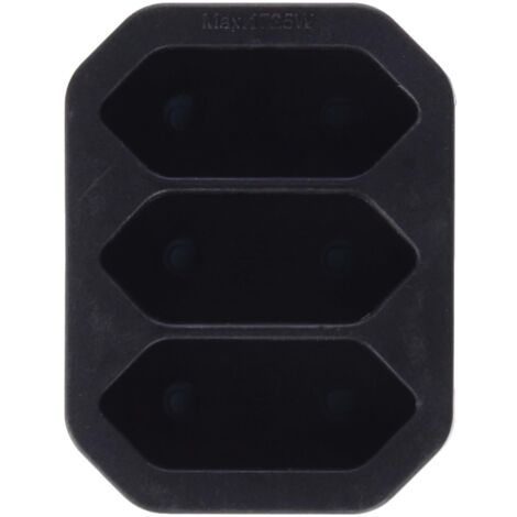 Kopp 471305006 adattatore triplo, colore: nero (1/4)
