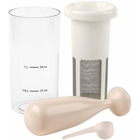 JATA Milker JELV2350 - Machine for homemade vegetable milk, oatmeal, soy, rice, almonds, maximum emulsion, 1 liter in 1 minute, with 5 recipes