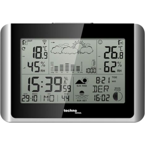 Technoline WS 6767 - Stazione meteo wireless con fino a 3 trasmettitori esterni