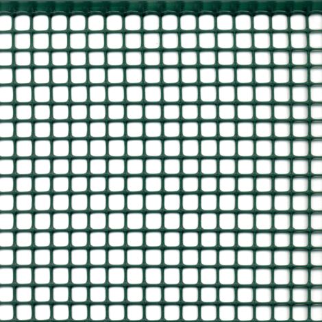 TENAX Quadra 10 Verde 1,00 x 10 m, Rete Protettiva in Plastica per Balconi, Terrazze, Cancelli e Recinzioni (1/4)