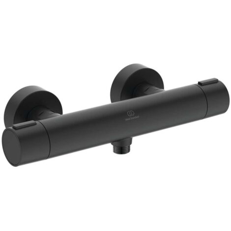 Ideal Standard ALU+ - Miscelatore termostatico per doccia, nero seta BD582XG