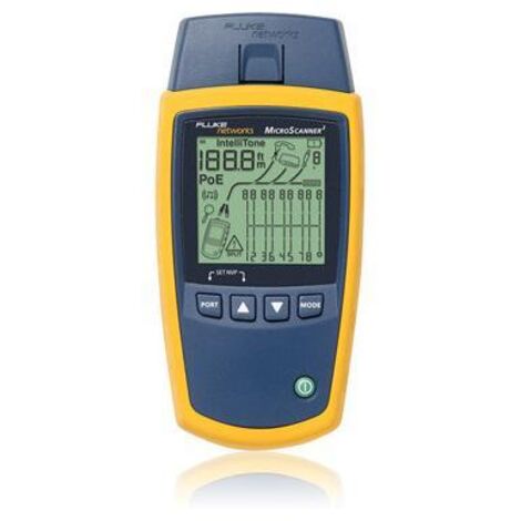 Fluke Networks MS2-TTK: Kit Test di Terminazione con MicroScanner2 + kit di attrezzi professionali IS60 + sonda IntelliTone 200 + cavi di connessione RJ11 e RJ45 in custodia per il trasporto deluxe (1/4)