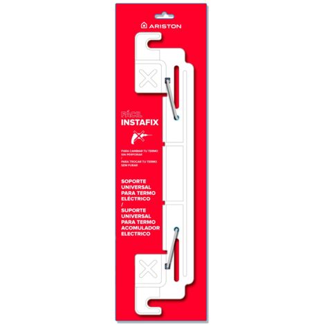 Ariston - Instafix, supporto universale per termosifone, accessorio di montaggio e strumenti fai da te per l'installazione di scaldabagno elettrico, prodotto per l'installazione in Spagna, 48 x 0,3 x