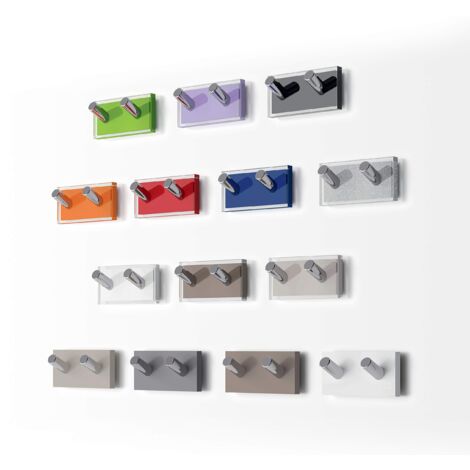 Gedy Rainbow gruccia Doble Trasparente, Arancione