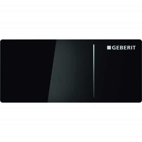 Geberit Placca di azionamento Sigma 70 (pezzo di ricambio, colore vetro nero, per 2 volumi) 242813SJ1