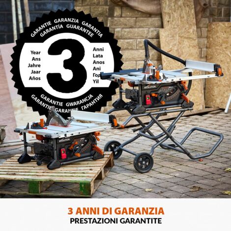Evolution Power Tools R255TBL Sega Da Banco - 1650W, Taglio Multimateriale, Lama TCT Inclusa - Foto 9