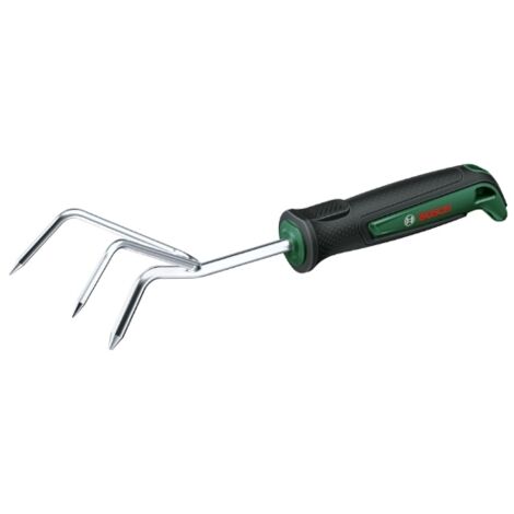 Bosch coltivatore manuale da giardino (per aerare e preparare il terreno nelle aiuole robusto acciaio inox impugnatura Softgrip design ergonomico) (1/4)
