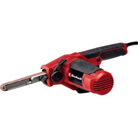 Einhell Lima a nastro TC-BF 500 E (500 Watt, velocità fino a 1.700 m/min, blocco continuo, aspirazione della polvere integrata, elettronica di velocità, incl. 6 nastri abrasivi)
