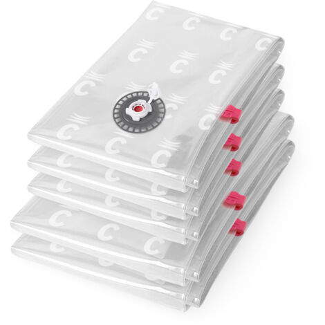 Compactor Set di 5 Sacchetti Aspirapolvere ASPISPACE Riutilizzabili e Ultra Resistenti (1/5)