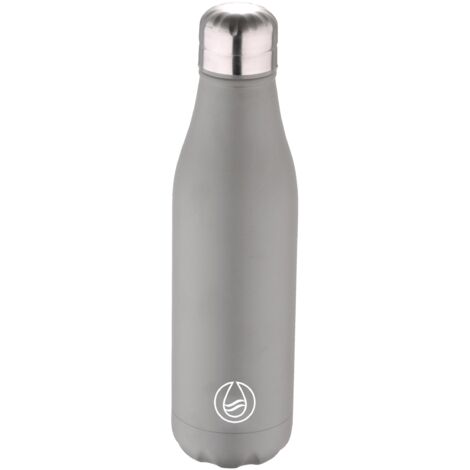 BERGNER WALKING ANYWHERE - Borraccia termica in acciaio inox da 500 ml - Colore grigio opaco - Mantiene le bevande calde o fredde - Facile da pulire (1/3)