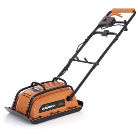 Evolution Power Tools H320-E Hulk Elettro Compattatore Elettrico di Terra Piastra Vibrante Rullo da Giardino, Ideale per la paesaggistica, il livellamento di pavimentazioni, terreni, patio, suolo