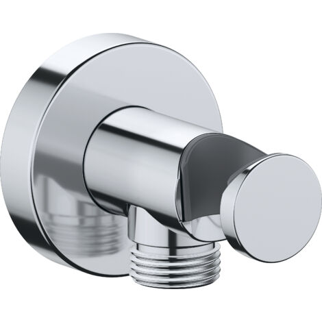 Raccordo flessibile Duravit Universal, incl. supporto doccetta, con rosetta tonda, Cromo (1/2)