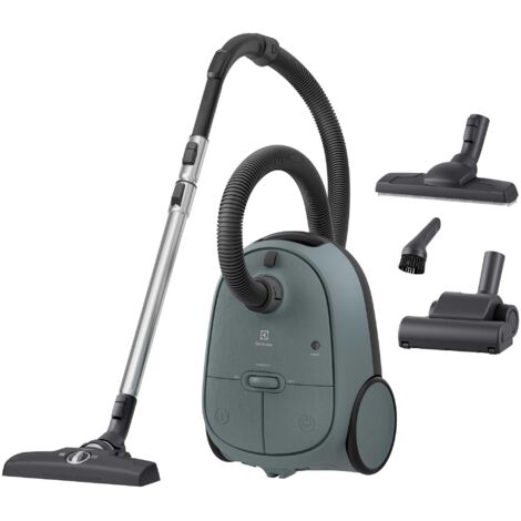 Electrolux EB61C4OG Aspirapolvere con sacco, Serie 600, Elevata Filtrazione, Aspirapolvere Potente 750W, 3,5L Capacità Sacchetto, a traino, Silenzioso 73 dB, Verde oceano