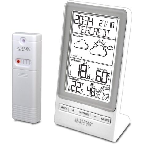 La Crosse Technology La Crosse Technology-WS6819 Previsione, Avvisi di Temperatura e Indice di Comfort Stazione meteo, Argento
