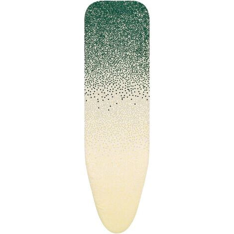 Brabantia Copri Asse da Stiro A con Strato in spugna da 8 mm, Cotone Equosolidale, Resistente e Facile da Montare per Migliorare la Qualità di Stiratura, New Dawn, 110 x 30 cm (1/4)