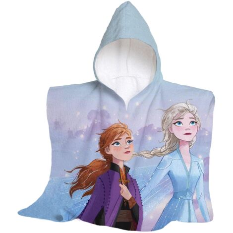hermet, Disney, Frozen, Telo Mare Con Cappuccio, Poncho Mare Maxi da