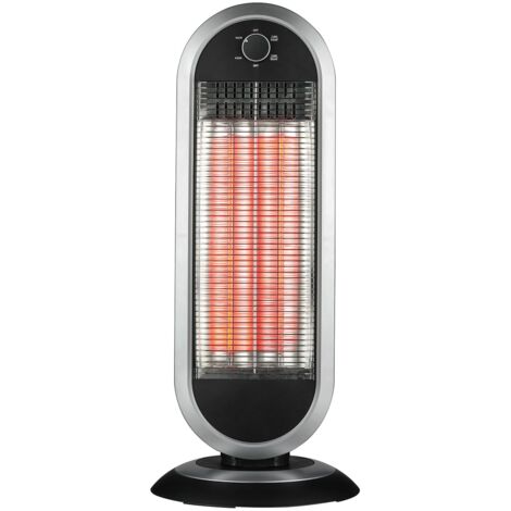 Radiatore a carbone 900W con base oscillante. Antracite (1/4)
