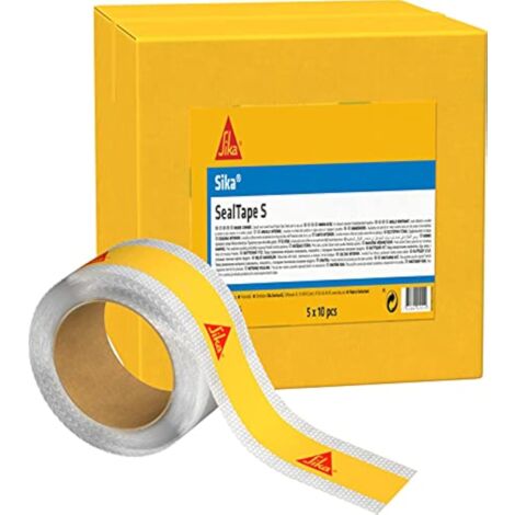 Sika Nastro sigillante S, nastro sigillante flessibile per giunti di dilatazione e aderenti in ambienti umidi, Rol 1x5m