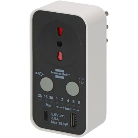 Riteav – Placca Da Parete Decora Con Presa Elettrica 15A, 1 Porta HDMI, 1 USB A-A E 1 CAT6 Ethernet