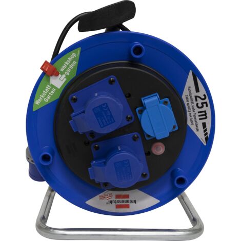 Brennenstuhl Avvolgicavo Garant IP44 3 Prese 50m - Prolunga Per Esterno E Interno [1209830]