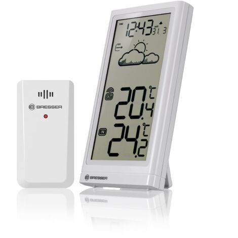 Bresser Stazione meteorologica Meteo Temp, Bianco (1/4)