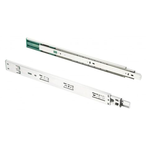 GTV - Guide per cassetti H45 Versalite Plus+, guida a sfera con smorzamento, altezza = 45 mm, meccanismo di chiusura automatica minima, portata 40 kg, installazione facile e veloce