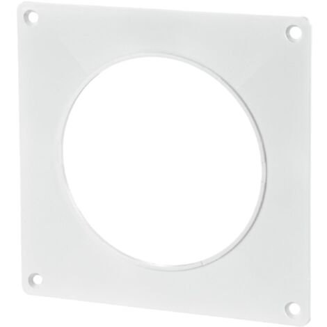 Flangia Per Condotto Da 100 Mm In ABS - Connettore Rotondo Da Parete Per Aspiratori, Asciugatrici E Ventole Bagno