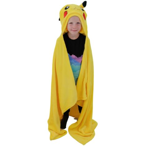 Garfield Coperta indossabile per Bambini | Felpa con Cappuccio Oversize in Pile per Bambini in Arancione | Abbigliamento da casa Pullover con
