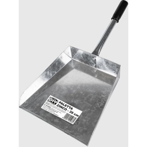 La Briantina Paletta in Ferro Galvanizzato 39x21x12,5 cm – Resistente alla Corrosione, Ideale per Giardinaggio e Raccolta Rifiuti all'Esterno, Impugnatura in Plastica (1/2)