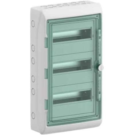 Schneider Electric Kaedra Mureva 10344DE - Distributore per ambienti umidi, per giardino, cantina, garage ed esterni, scatola fusibili, 3 x 12 TE, IP65
