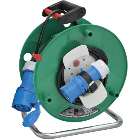 Brennenstuhl 1133555 Tamburo Avvolgicavo 25 M Marittimo, Campeggio Garant G Cee Ip44 25M, Verde