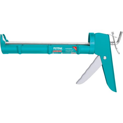 Pistola Per Silicone TOTAL - Applicatore Chiuso - Precisione Senza Gocce - Impugnatura Ergonomica