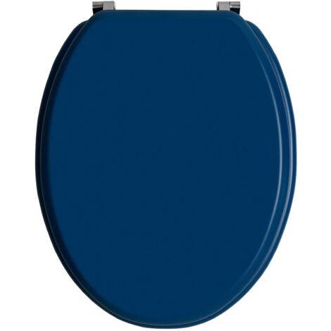 Sedile WC Wirquin Woody In MDF - Colore Viola, Cerniere Inox, Universale