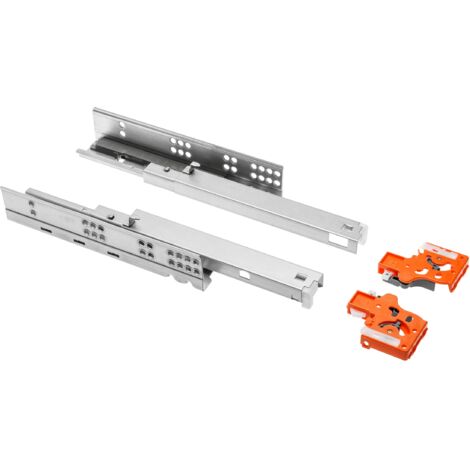 GTV - Istruzioni di montaggio inferiori P2O L = 500, Modern Slide, piastra 18 mm – Guide per cassetti completamente estraibili – Portata fino a 25 kg – 1 set = 2 pezzi