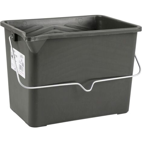 COGEX - Vaschetta Vernice, Truck Pittore, Secchio Vernice - Contenitore: 7 litri - con Beccuccio - Manico in metallo e corpo in plastica riciclata al 100% - Forma rettangolare - Manico per il (1/4)